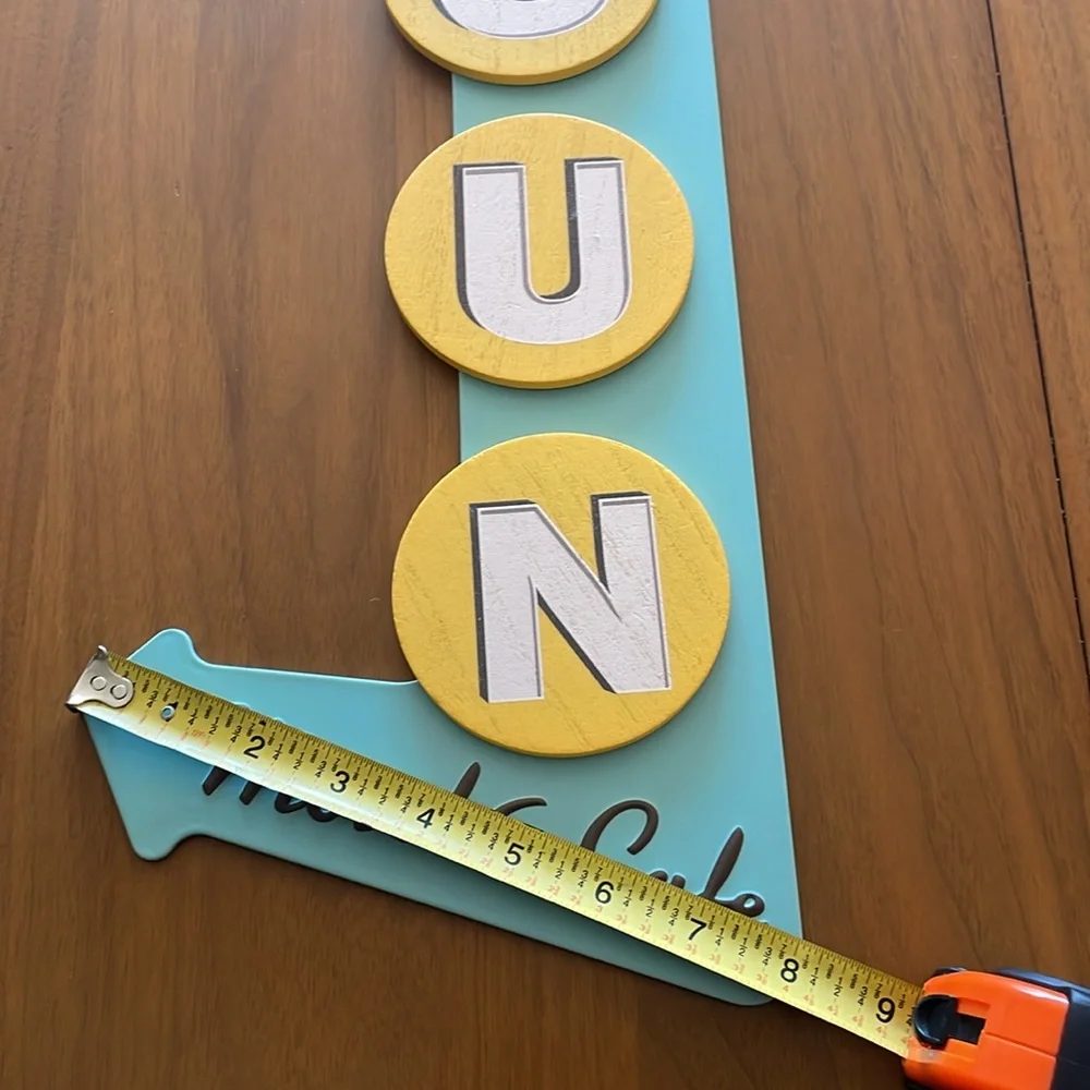 Novelty Wall Decor SUN Motel & Cafe Hanging Sign Target Bullseye